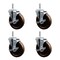 Service Caster 5 Inch High Temp Phenolic 34 Inch Threaded Stem Caster Set with Brake SCC-TS20S514-PHRHT-TLB-34212-4 - alternate 1
